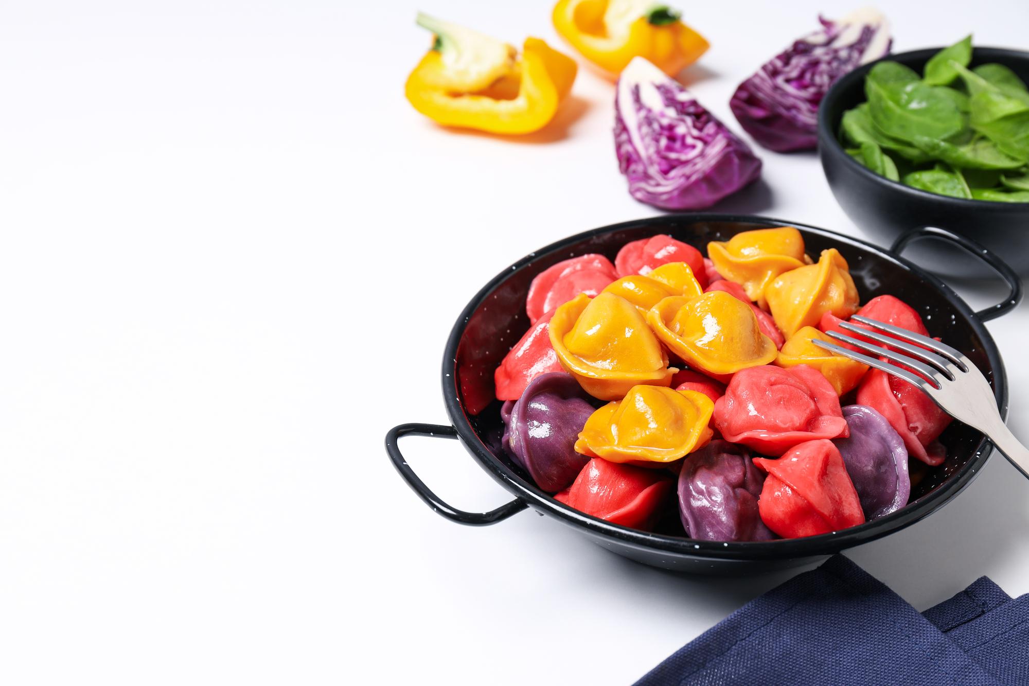 Pan with sautéed seasonal vegetables